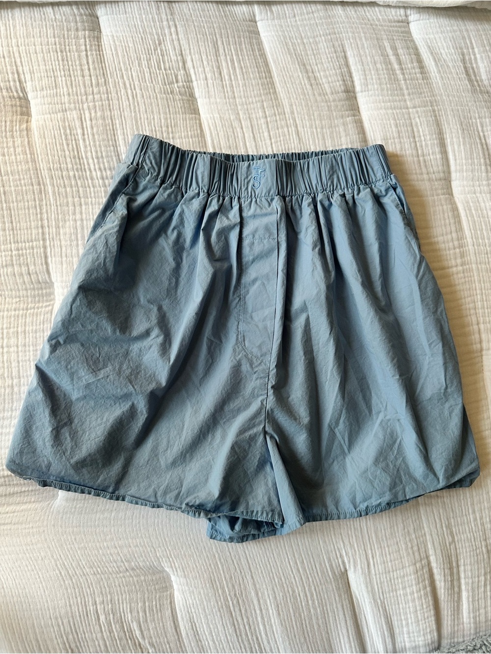 NWOT The Frankie Shop Lui Cotton Light Blue Shorts